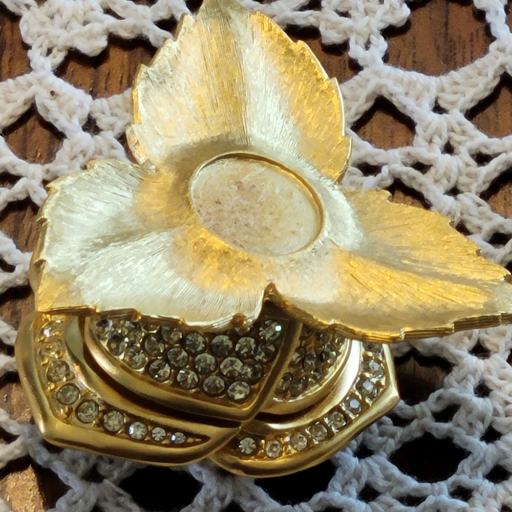 Estee Lauder Solid Perfume, With Beautiful Swarov… - image 4